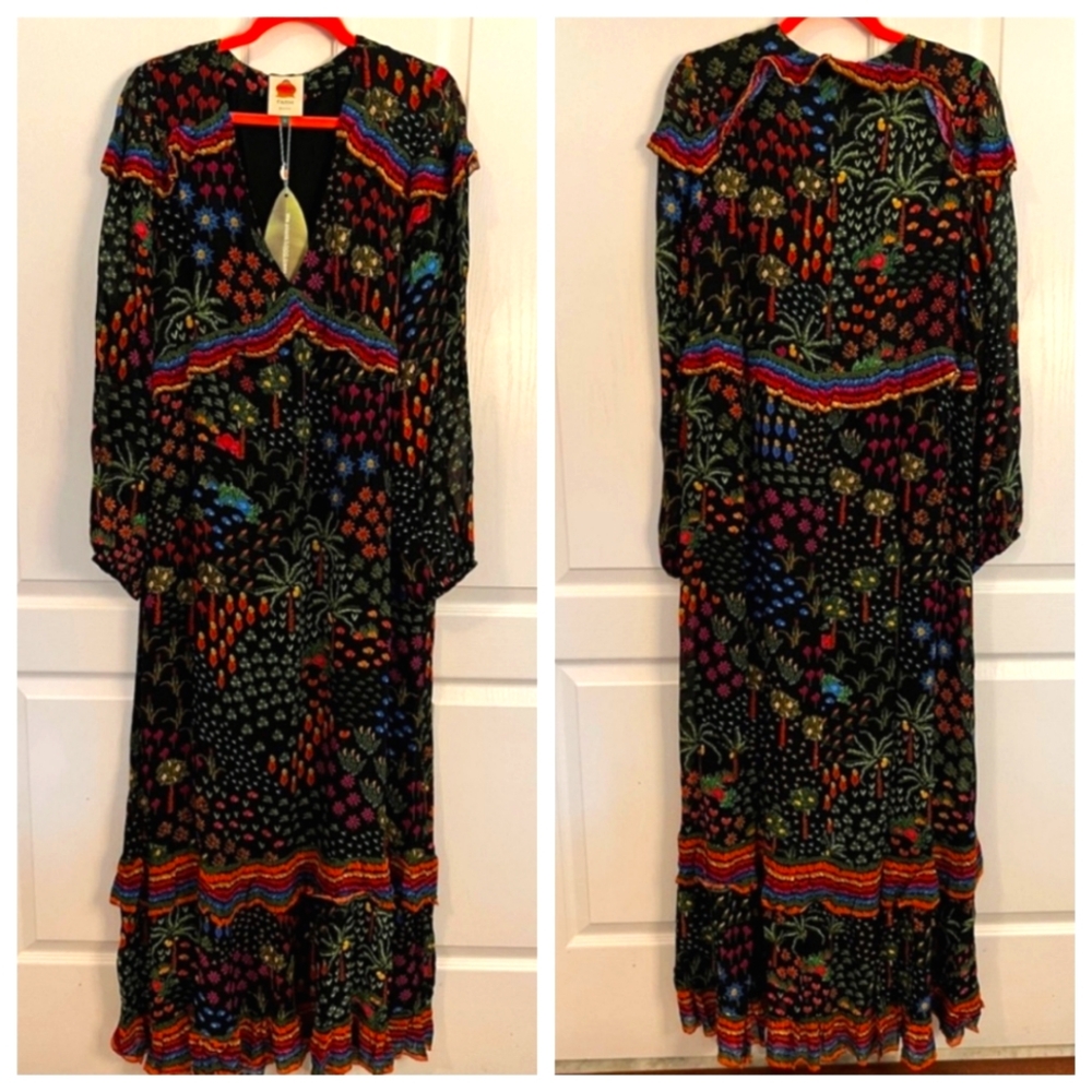 NWT Farm Rio Fruit Garden maxi dress - Picture 9 of 9